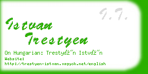 istvan trestyen business card